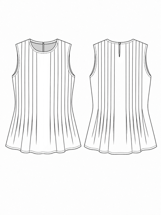 Patron de couture pdf Top Nymphéa