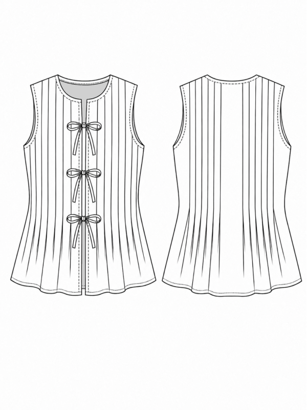 Patron de couture pdf Top Nymphéa